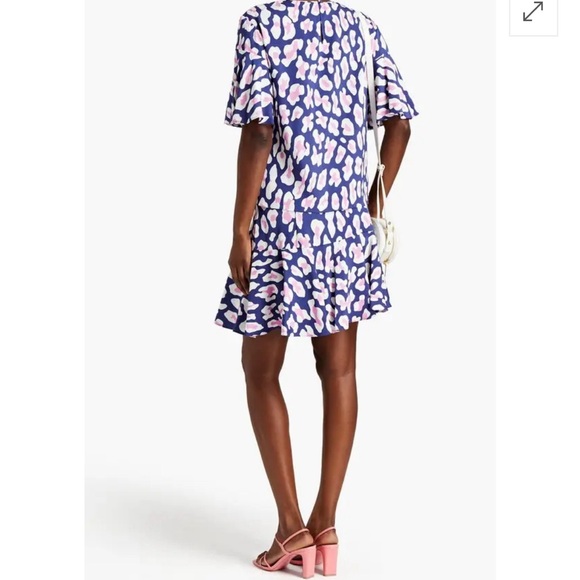 Diane VonFurstenberg Arlene Flutter Sleeve Top, Flutter sleeve top, Designer Top - Picture 2 of 9